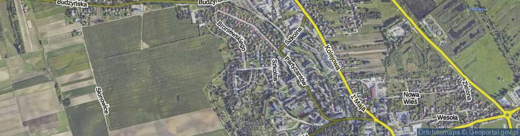 Zdjęcie satelitarne Jana Pawła II ul.